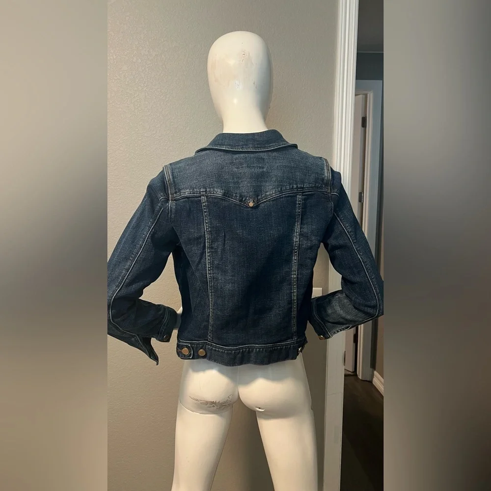 Liverpool Classic Dark Blue Jean Jacket side S - Picture 4 of 8